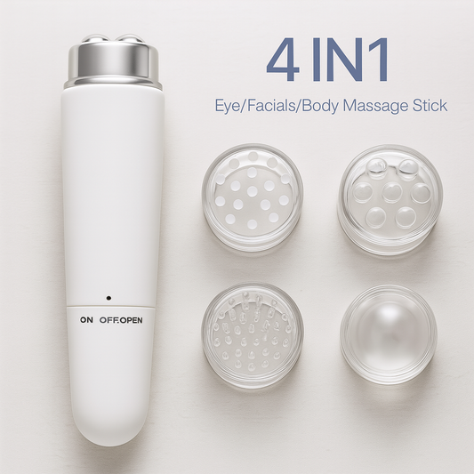 4-in-1 Eye & Facial Massager – Micro Vibration Beauty Tool For Puffiness & Dark Circles